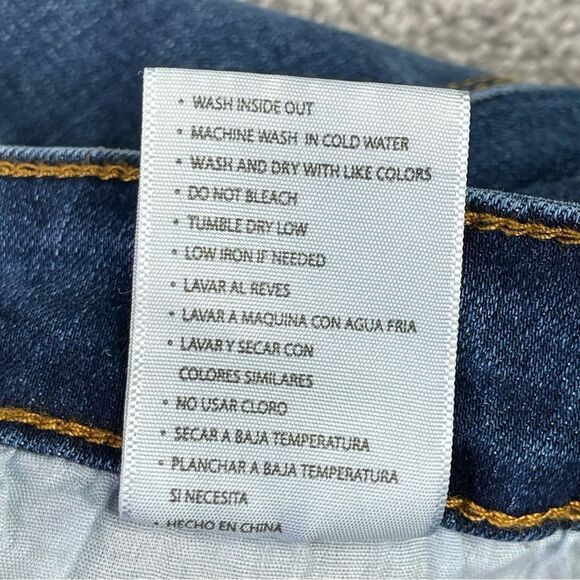KanCan Jeans Women's 13/30 Blue Skinny Mid-Rise Dark Denim Stretch - Picture 7 of 12